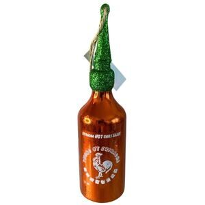 Sriracha Handmade Glass Ornament Exchange Collectible by Cody Foster & Co